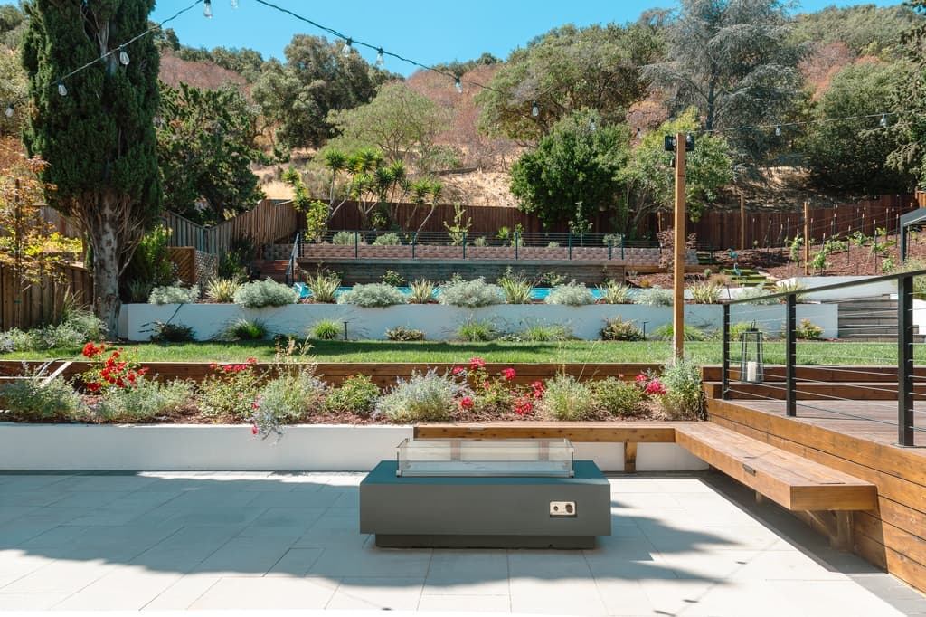 Modern irrigation system with smart controllers and efficient sprinklers