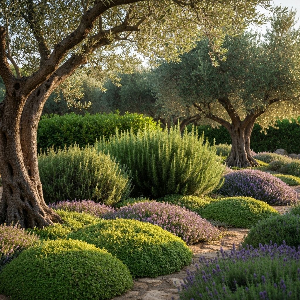 Layered garden with multiple heights