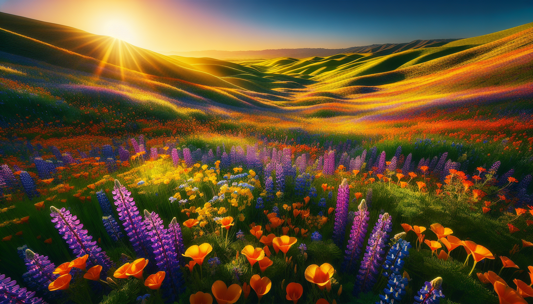 Seasonal meadow colors