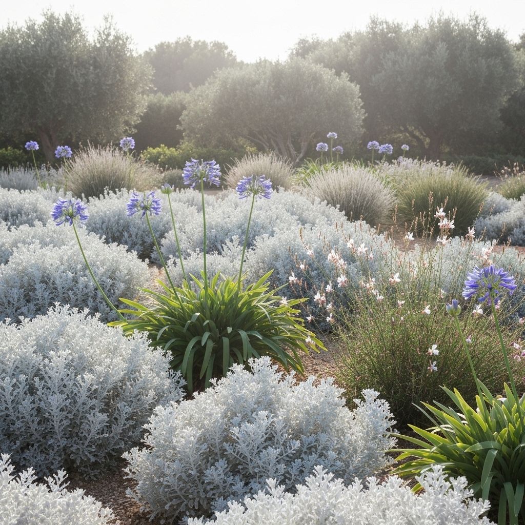Summer Mediterranean garden