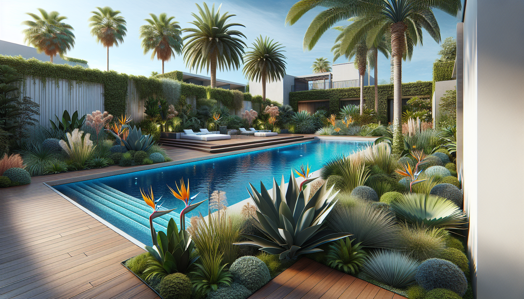 Tropical Vibes by the Pool: Lush Design That Doesn't Drown in Water ...